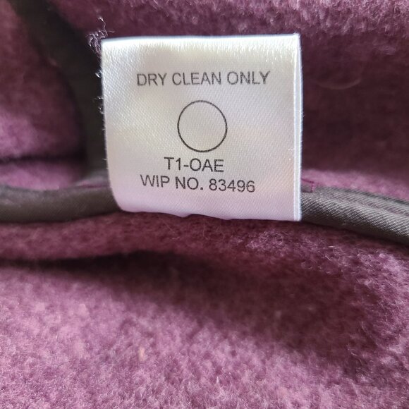 Woolrich Women's Peacoat Size Medium Double-Breasted Purple Wool Blend - Picture 11 of 13